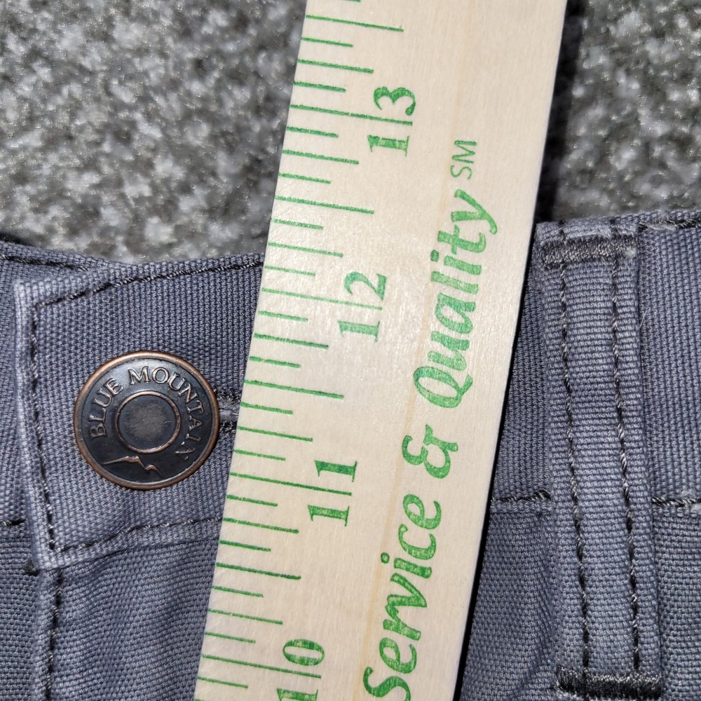 (2) Pair Blue Mountain Mens Gray Cotton Canvas Regular Fit Work Pants 38x34 NEW - Picture 4 of 10